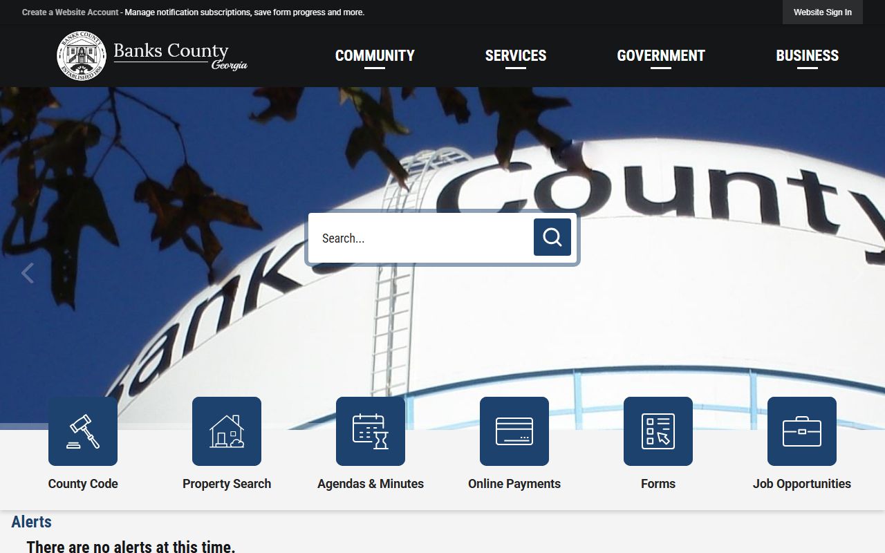 Banks County divorce records courthouse website