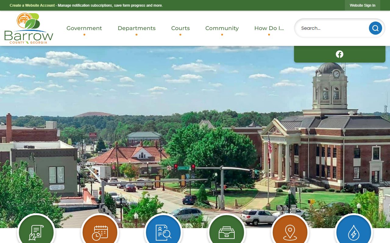 Barrow County divorce records website screenshot