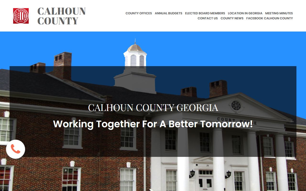 Calhoun County Georgia divorce records website screenshot