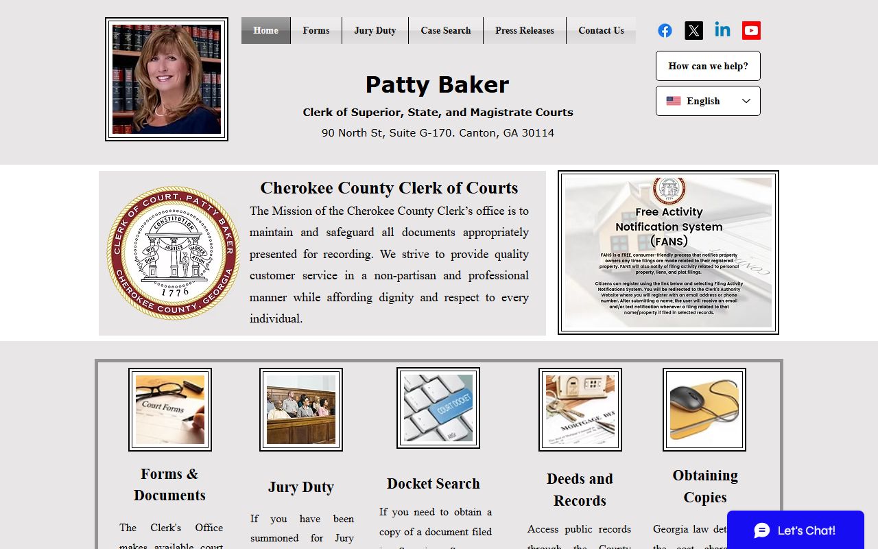 Woodstock divorce records Cherokee County Court Clerk
