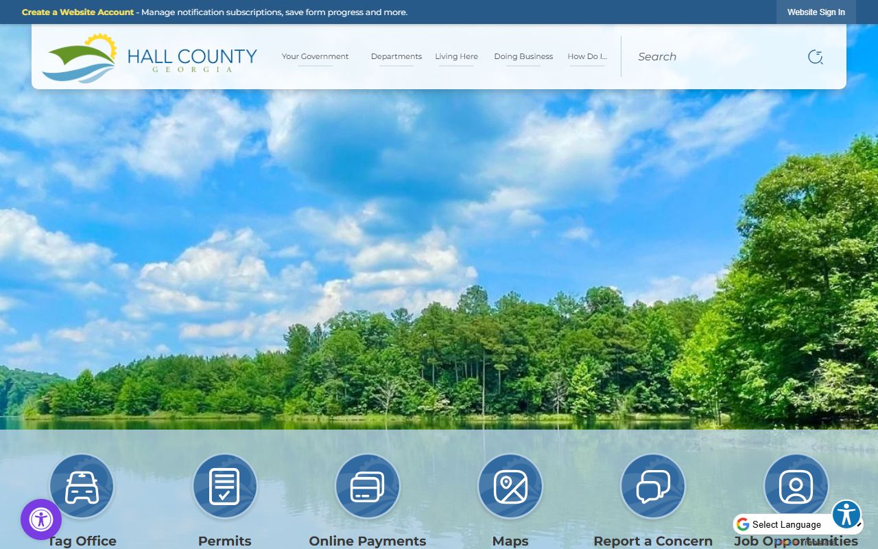 Hall County divorce records website