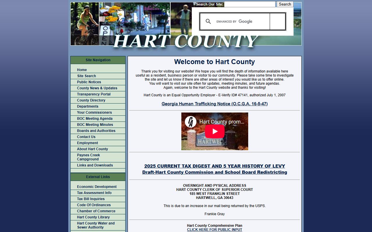 Hart County divorce records government website